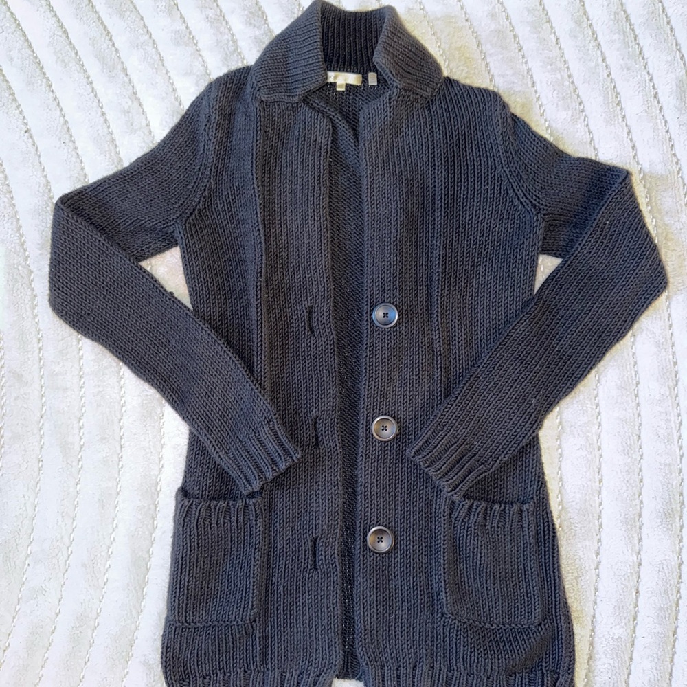 Vince Navy Blue Knit Cardigan